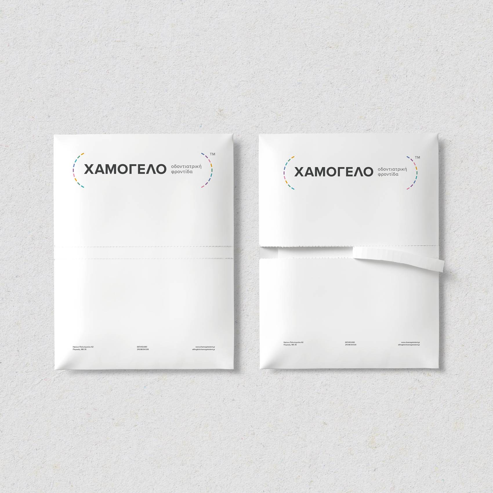chamogelo - dental care - branding by mb―design