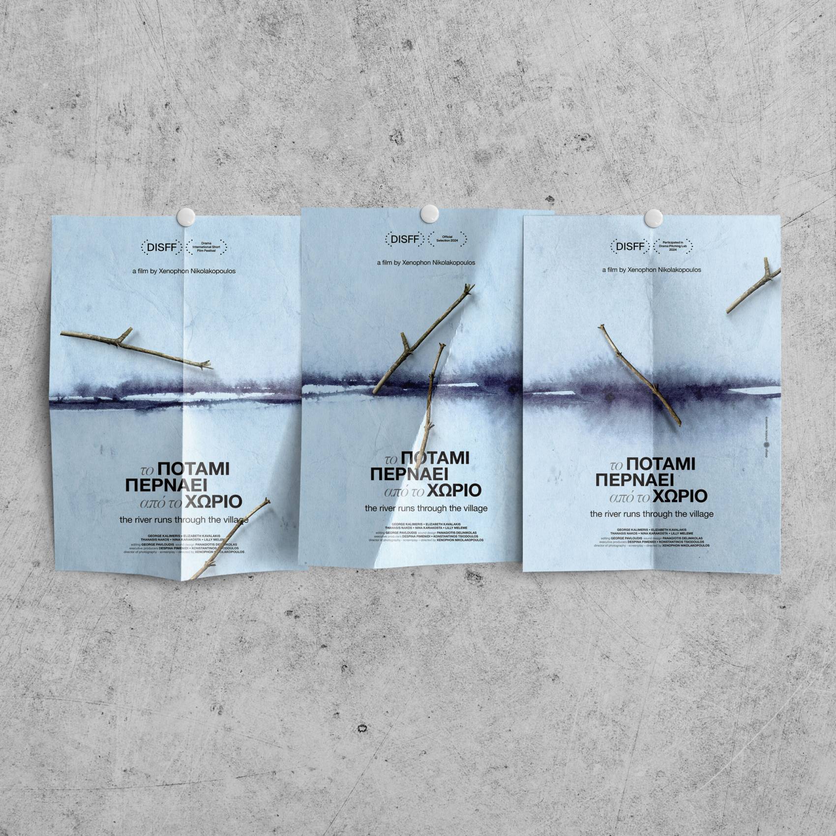 the river runs through the village - short film - visual identity by mb―design