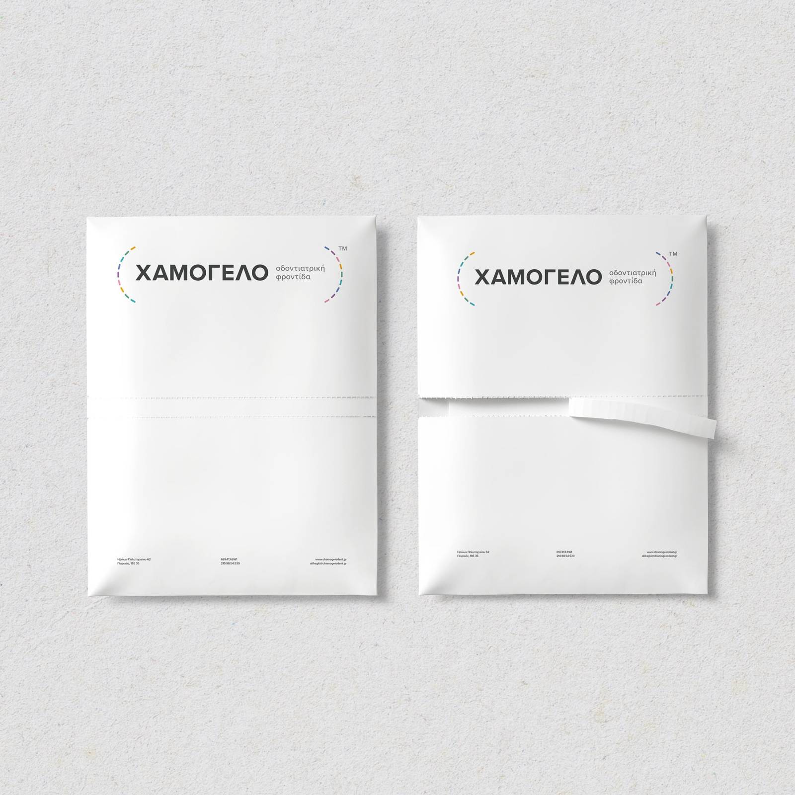 chamogelo - dental care - branding by mb―design